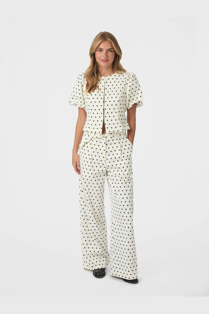 Neo Noir - Malba Dot Pants 167395 - 120 - White