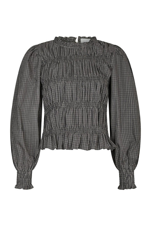 Neo Noir - Marcia Check Blouse 166893 - 132 - Antracit
