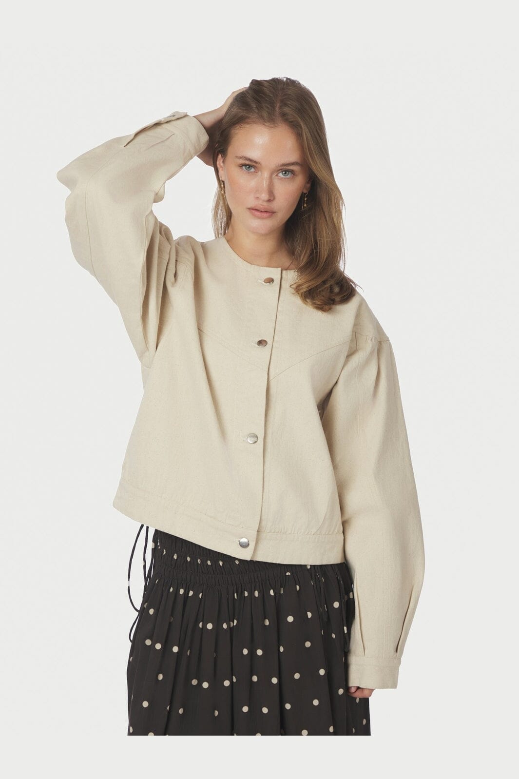 Neo Noir - Mavis Denim Jacket 164375 - 815 - Natural