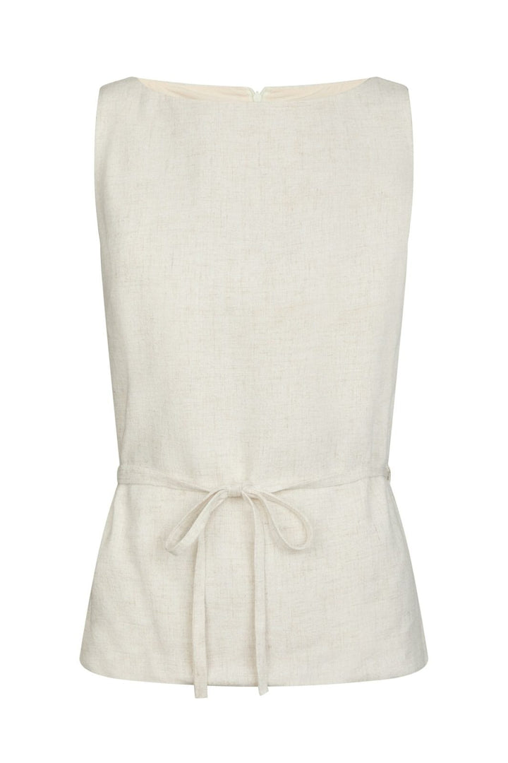 Neo Noir - Nassa Linen Top 165623 - 815 - Natural