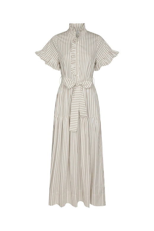 Neo Noir - Nellie Wide Stripe Dress 168228 - 124 - Ivory
