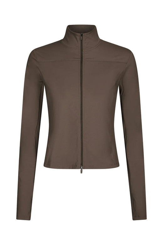 Neo Noir - Nolana Zip Blouse 167175 - 492 - Mushroom