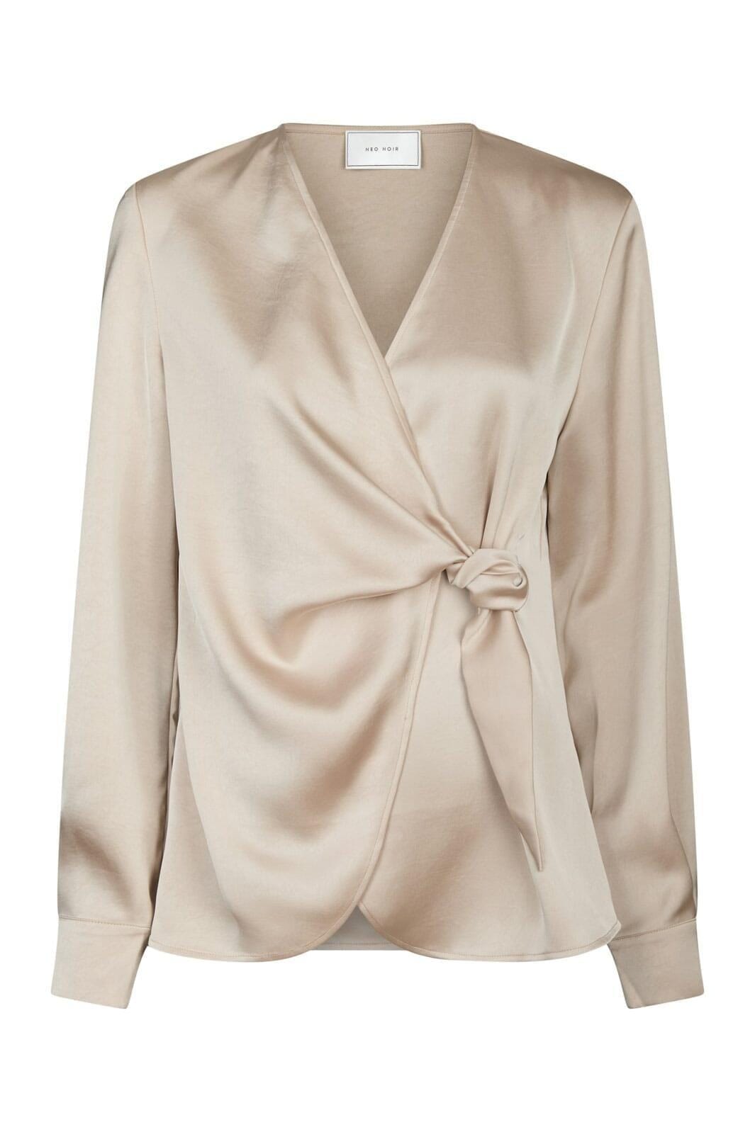 Neo Noir - Petris Heavy Sateen Blouse 166035 - 720 - Champagne