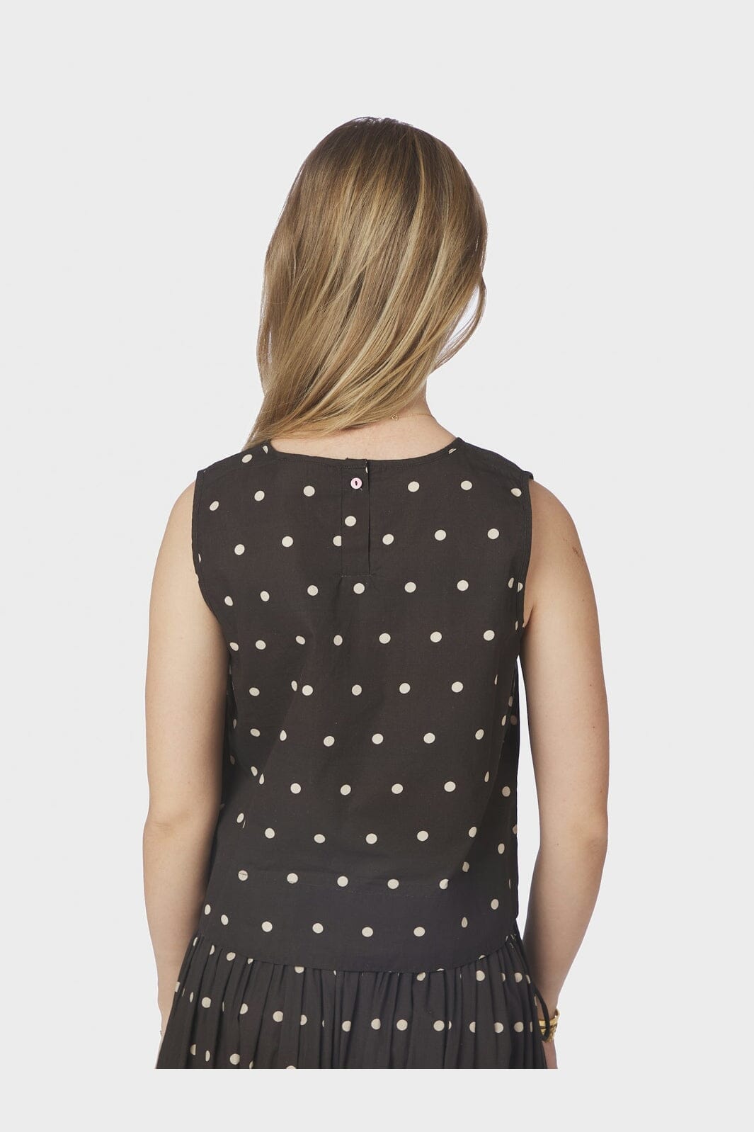 Neo Noir - Polly Dot Top 169334 - 676 - Dark Brown