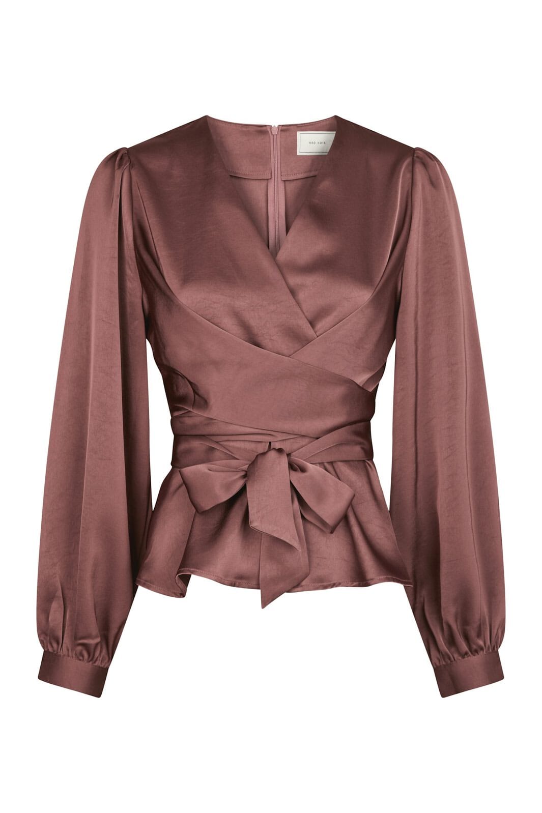 Neo Noir - Rista Heavy Sateen Blouse 164803 - 393 - Dark Rose