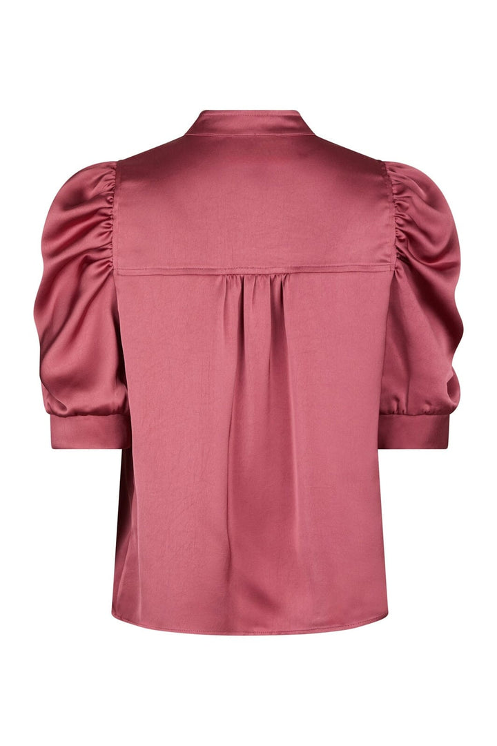 Neo Noir - Roella Heavy Sateen Blouse 162590 - 430 - Cherry Pink