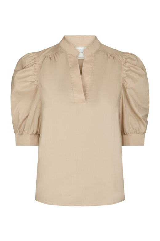 Neo Noir - Roella Poplin Blouse 164283 - 125 - Dark Sand