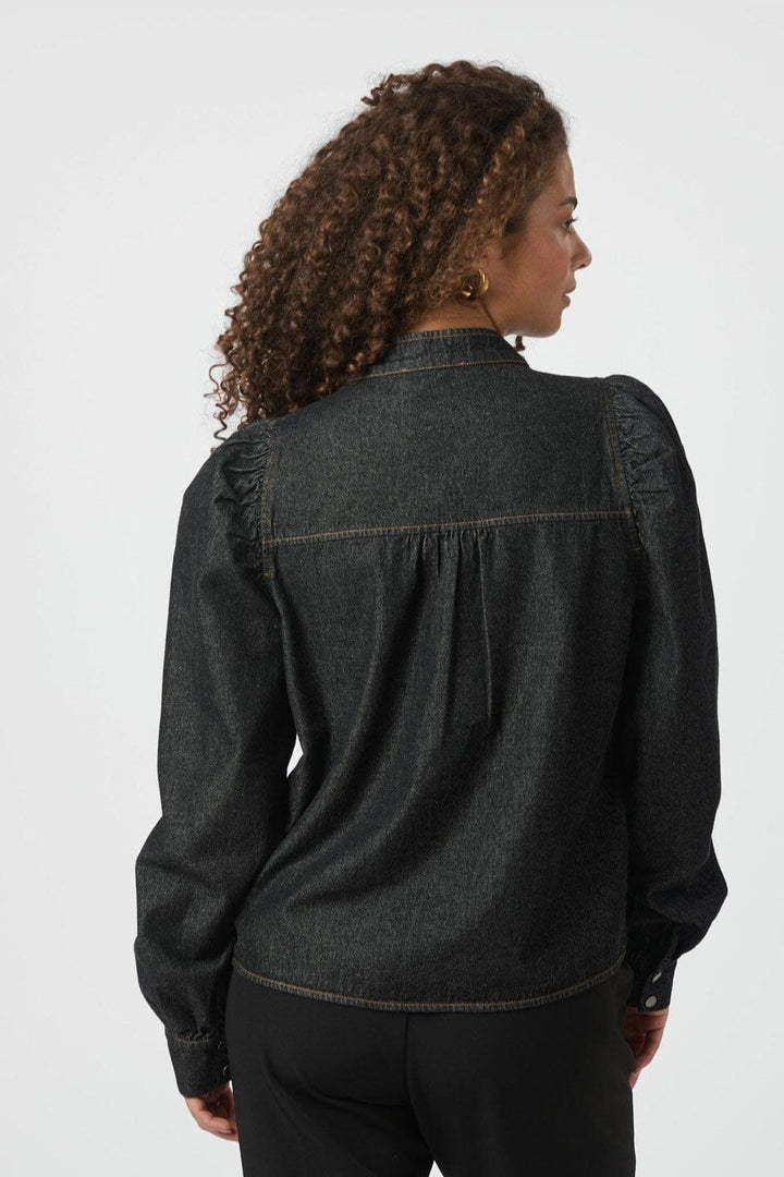 Neo Noir - Rosslyn Denim Blouse 164285 - 534 - Dark Blue
