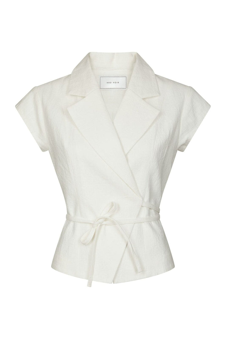 Neo Noir - Salima Ramie Waistcoat 168128 - 121 - Off White