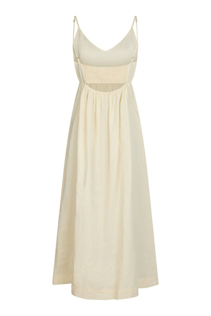 Neo Noir - Savani Long Linen Dress 165480 - 191 - Light Yellow