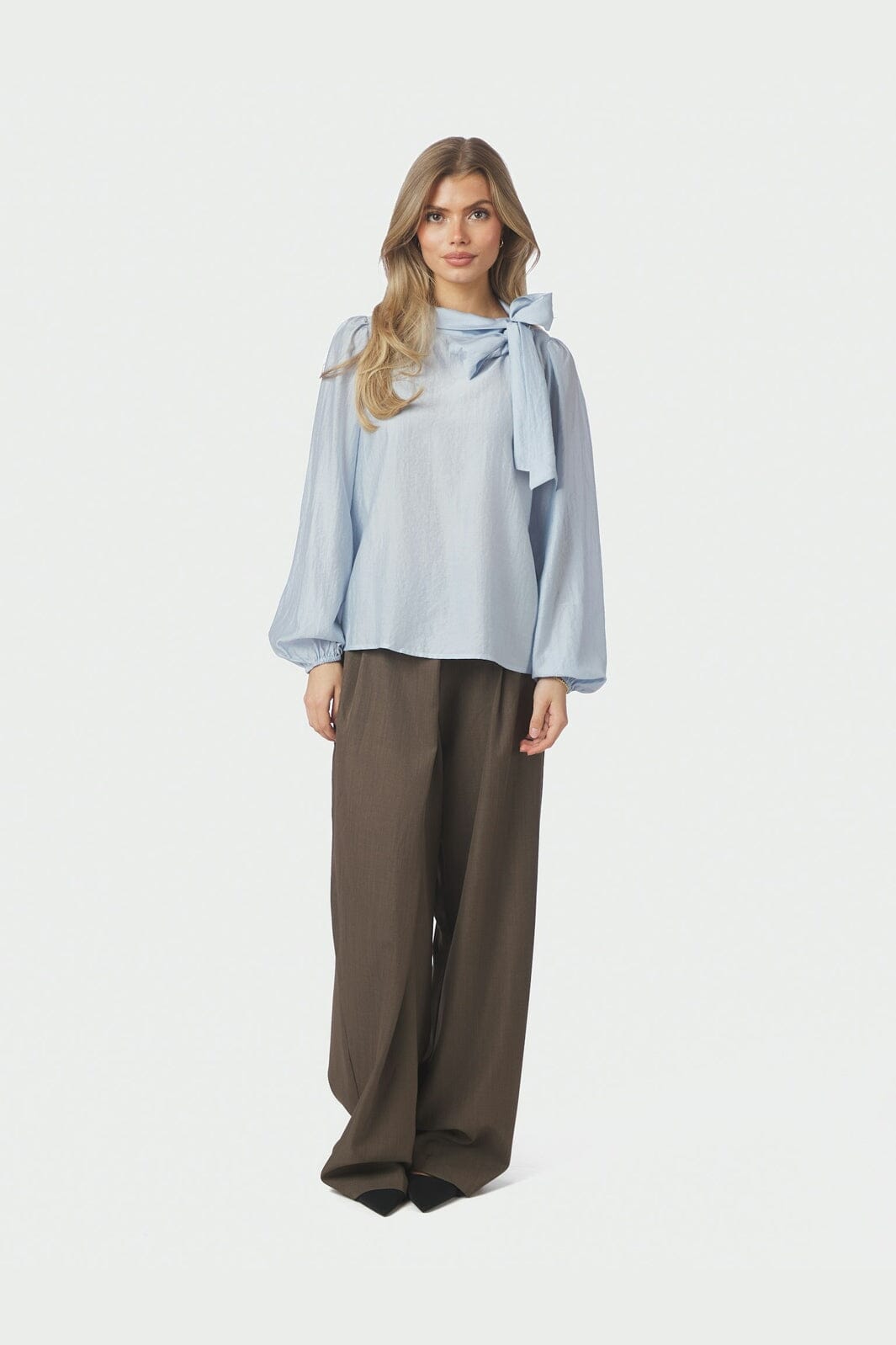 Neo Noir - Selene Crisp Blouse 167523 - 145 - Light Blue