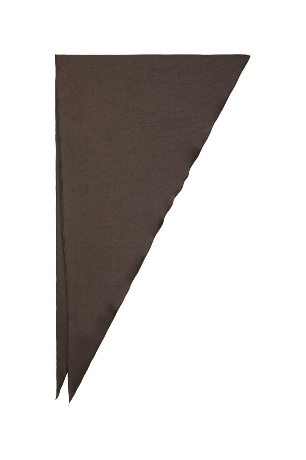 Neo Noir - Serina Heavy Sateen Big Scarf 168193 - 676 - Dark Brown Tørklæder 