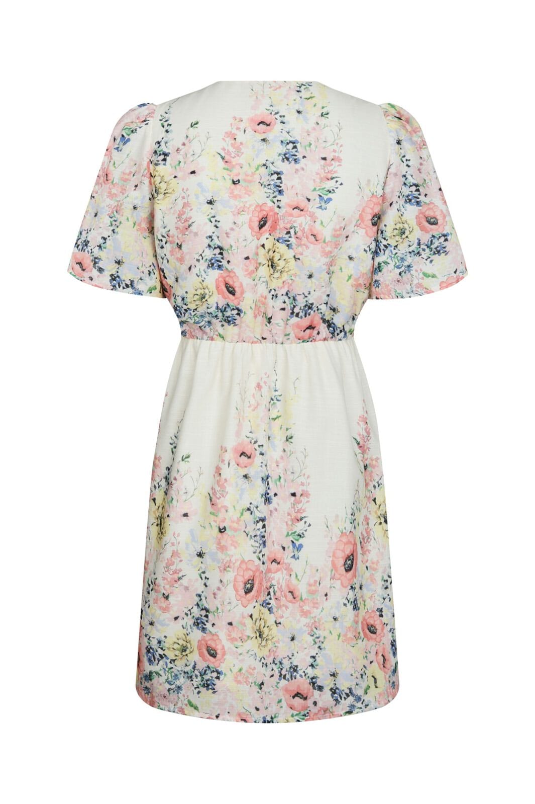 Neo Noir - Shena Flower Print Dress 166451 - 122 - Creme
