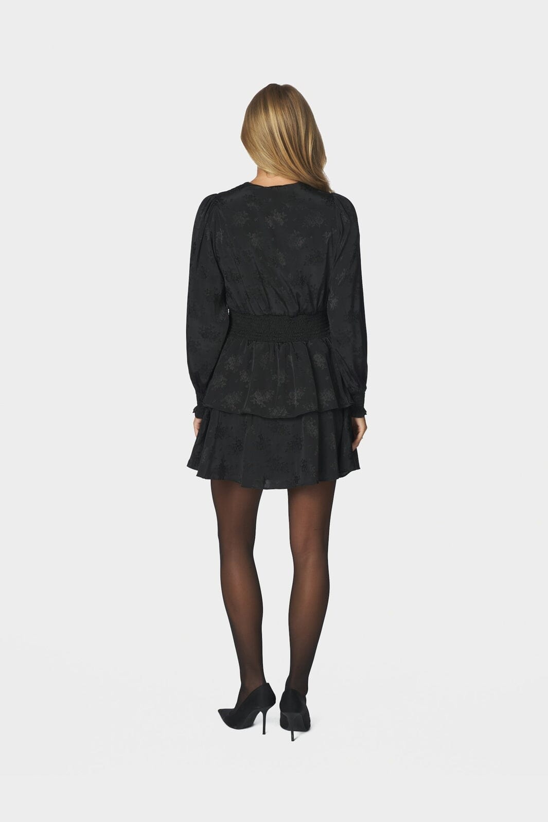 Neo Noir - Sigga Jacquard Dress 170546 - 100 - Black