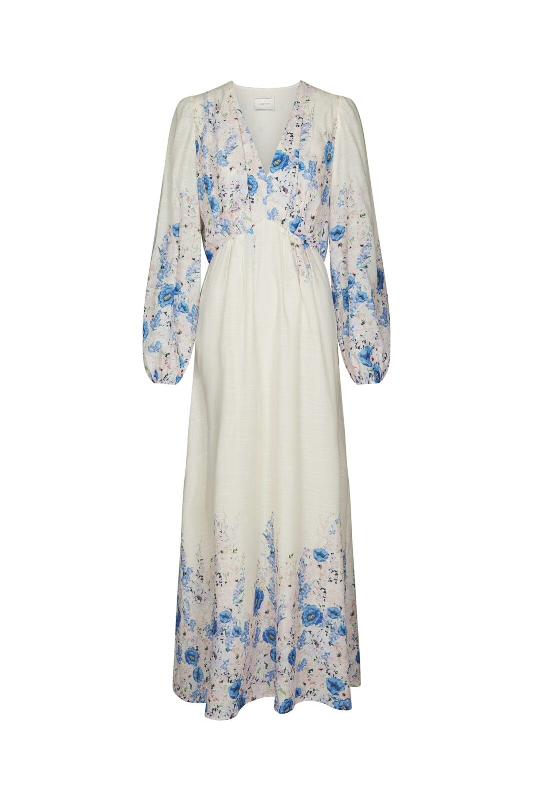 Neo Noir - Silfi Flower Print Dress 164828 - 140 - Blue