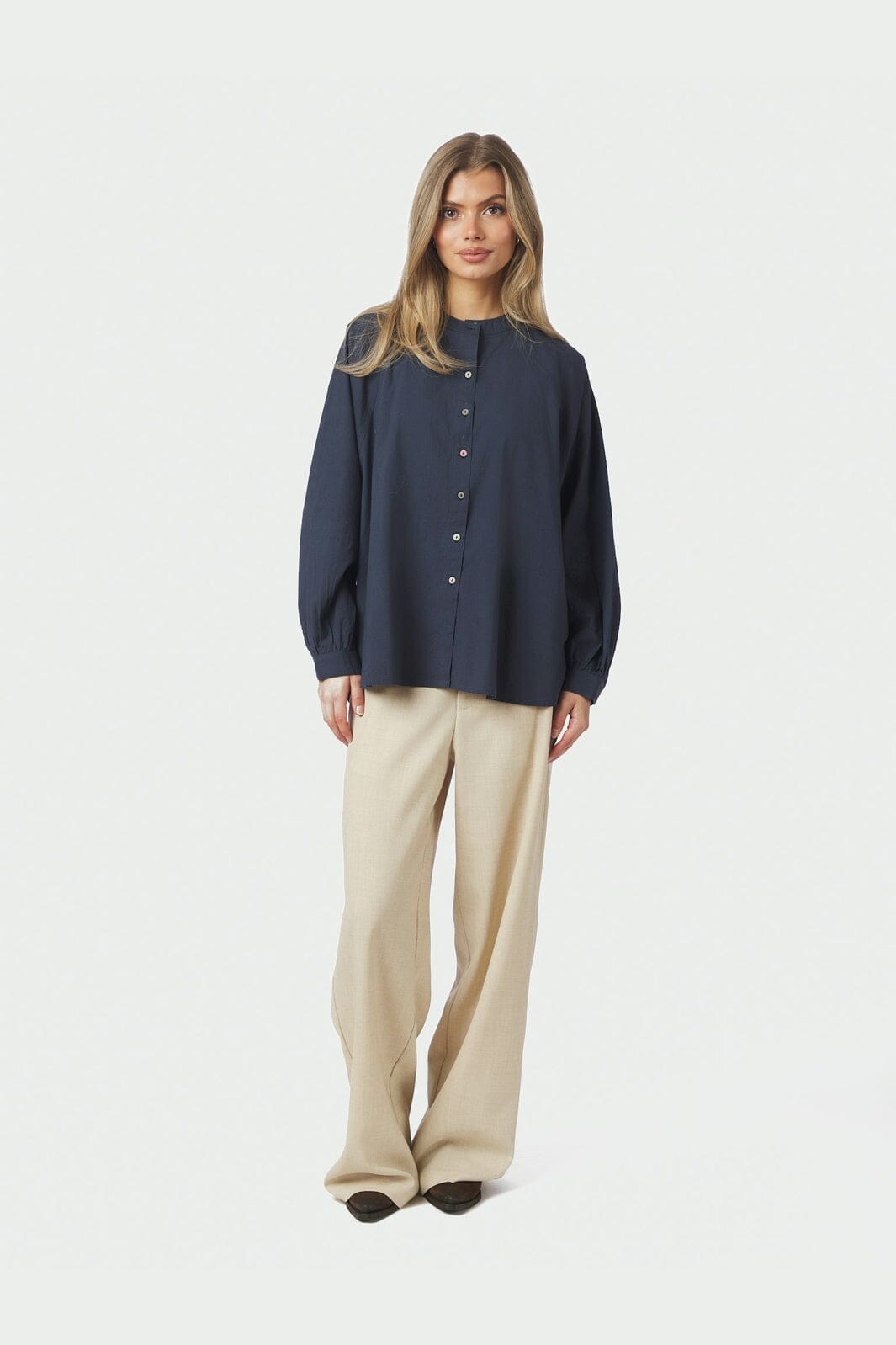 Neo Noir - Solane C Poplin Shirt 168066 - 141 - Navy