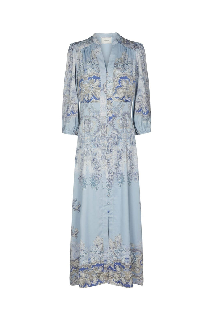Neo Noir - Stellar Artist Paisley Dress 165339 - 145 - Light Blue