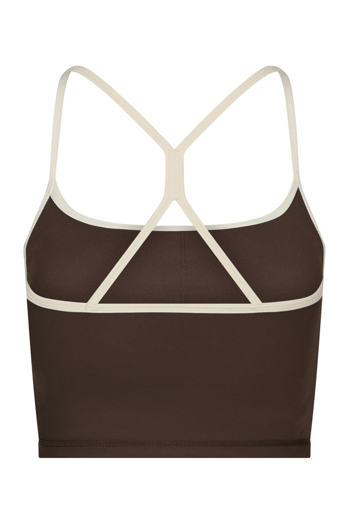 Neo Noir - Tirianna Contrast Top 170734 - 676 - Dark Brown