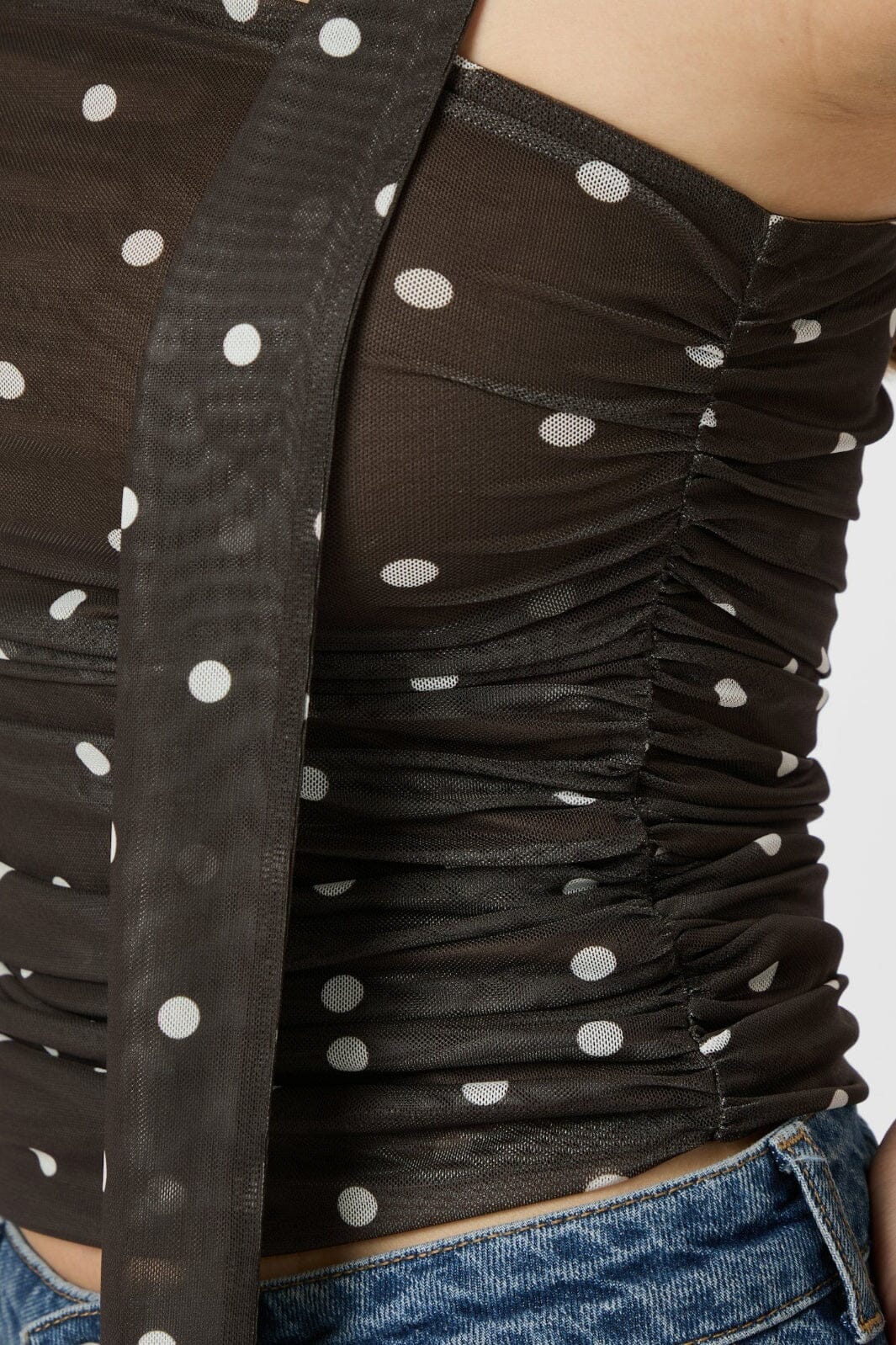 Neo Noir - Torinti Mesh Dot Top 165892 - 210 - Brown