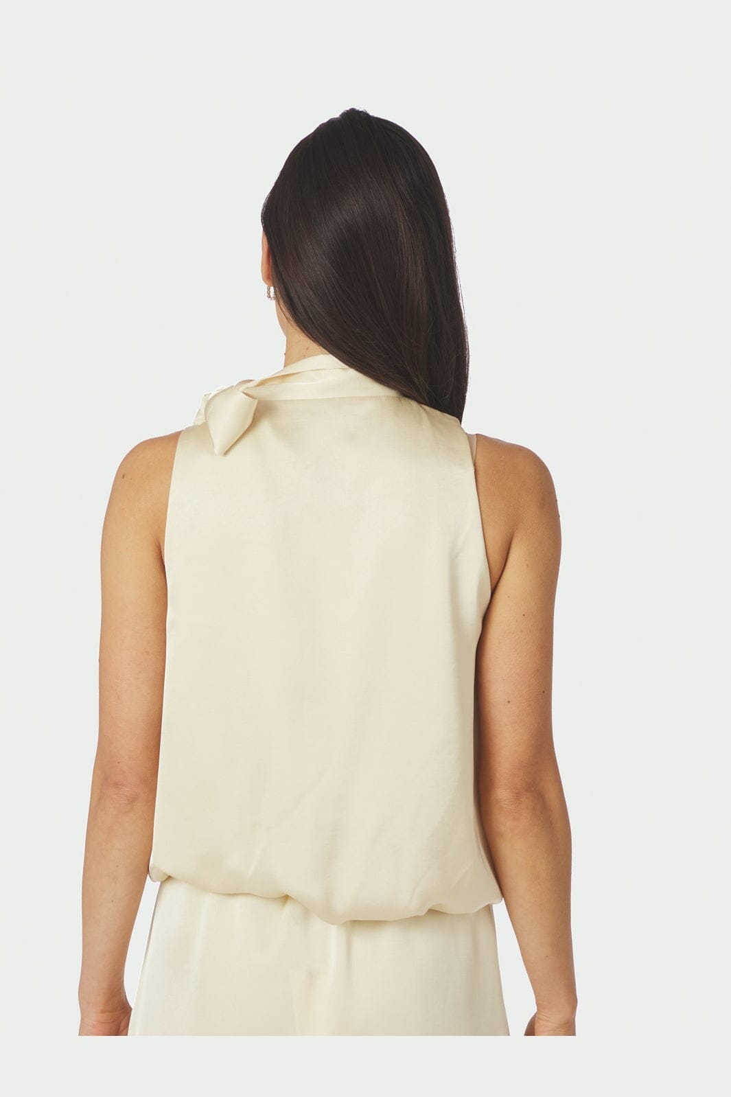 Neo Noir - Veda Heavy Sateen Top 168291 - 191 - Light Yellow