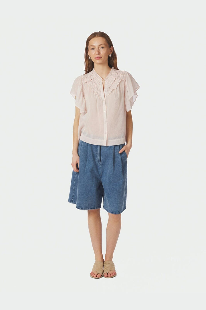 Neo Noir - Vinsa S Voile Top 169039 - 754 - Light Pink