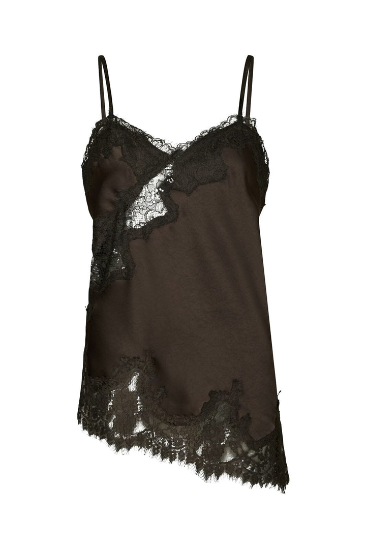 Neo Noir - Viole Lace Top 167409 - 676 - Dark Brown