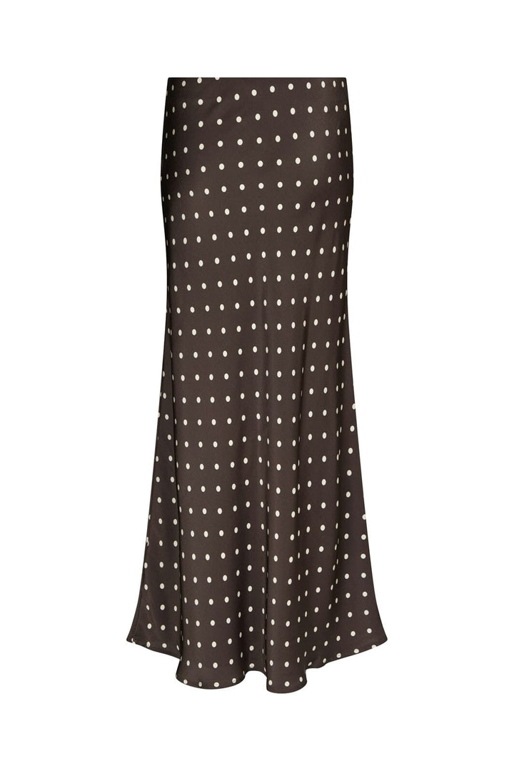 Neo Noir - Viso Dot Skirt 166433 - 676 - Dark Brown