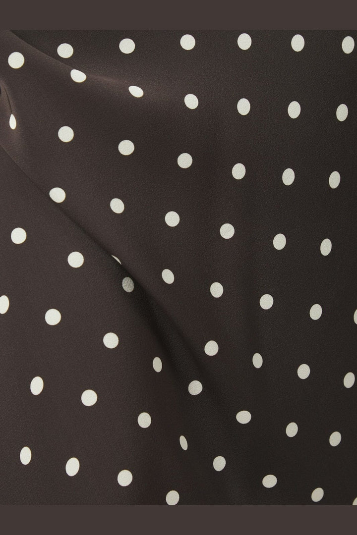 Neo Noir - Viso Dot Skirt 166433 - 676 - Dark Brown