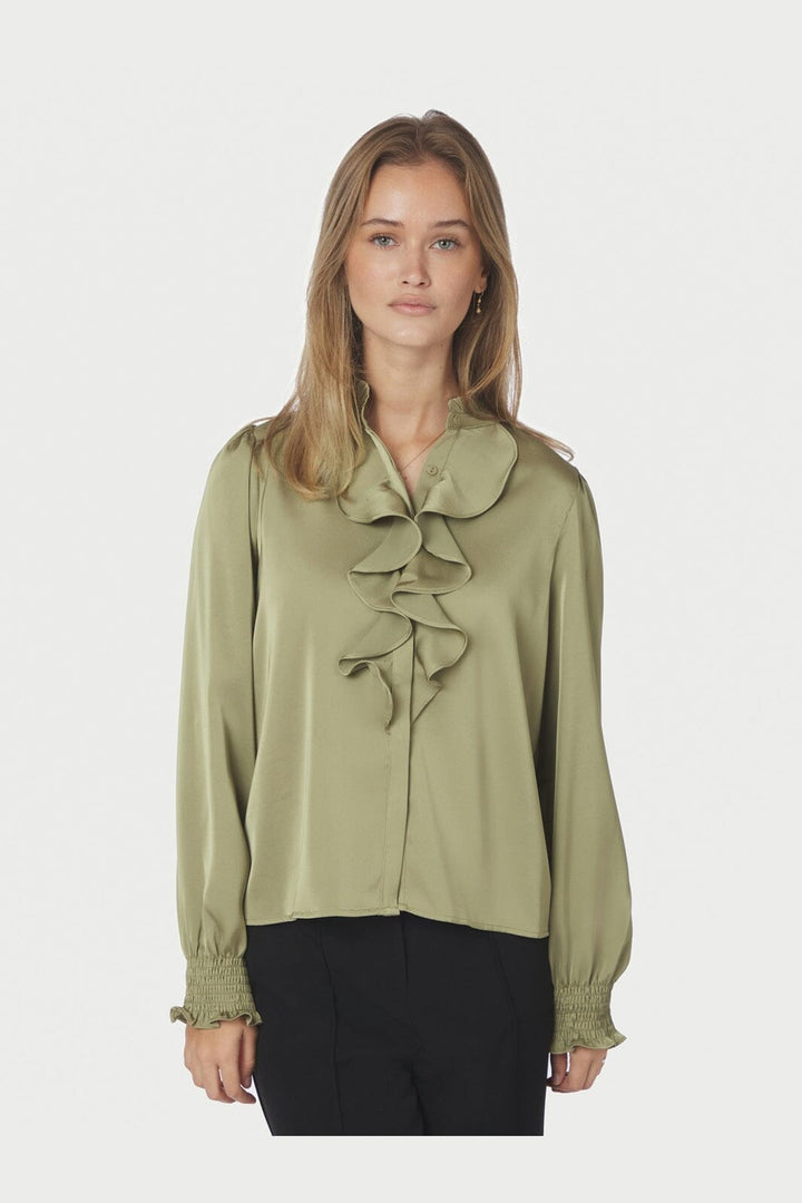 Neo Noir - Zamola Blouse 166450 - 157 - Dusty Army