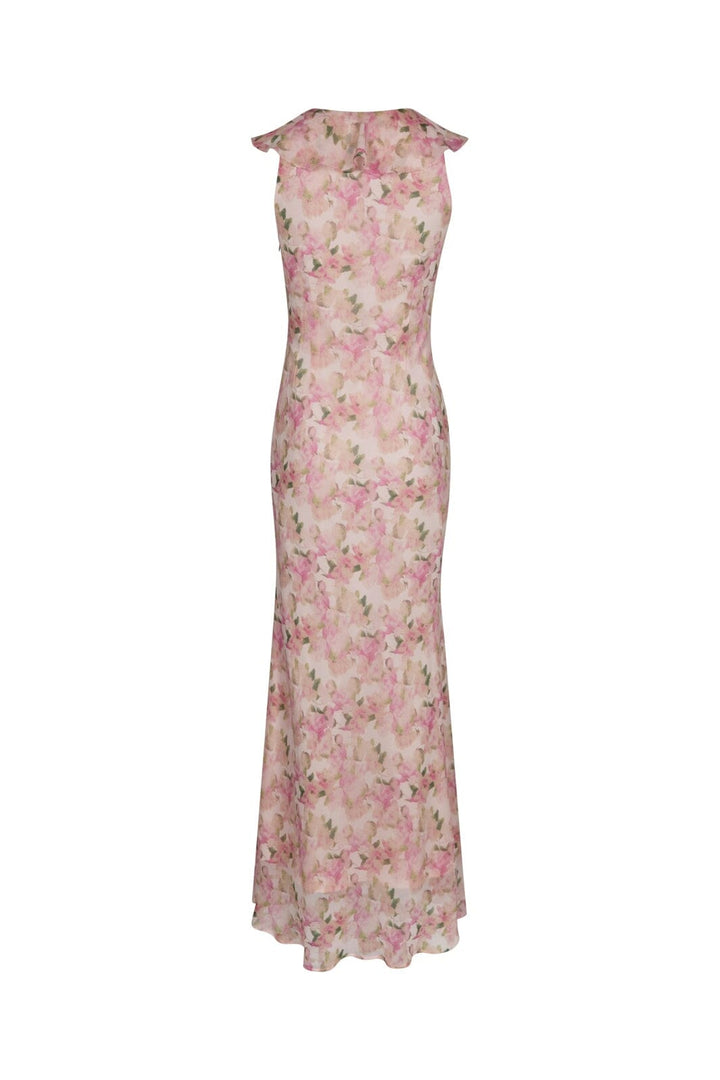 Neo Noir - Zella Chiffon Print Dress 167616 - 397 - Dusty Pink