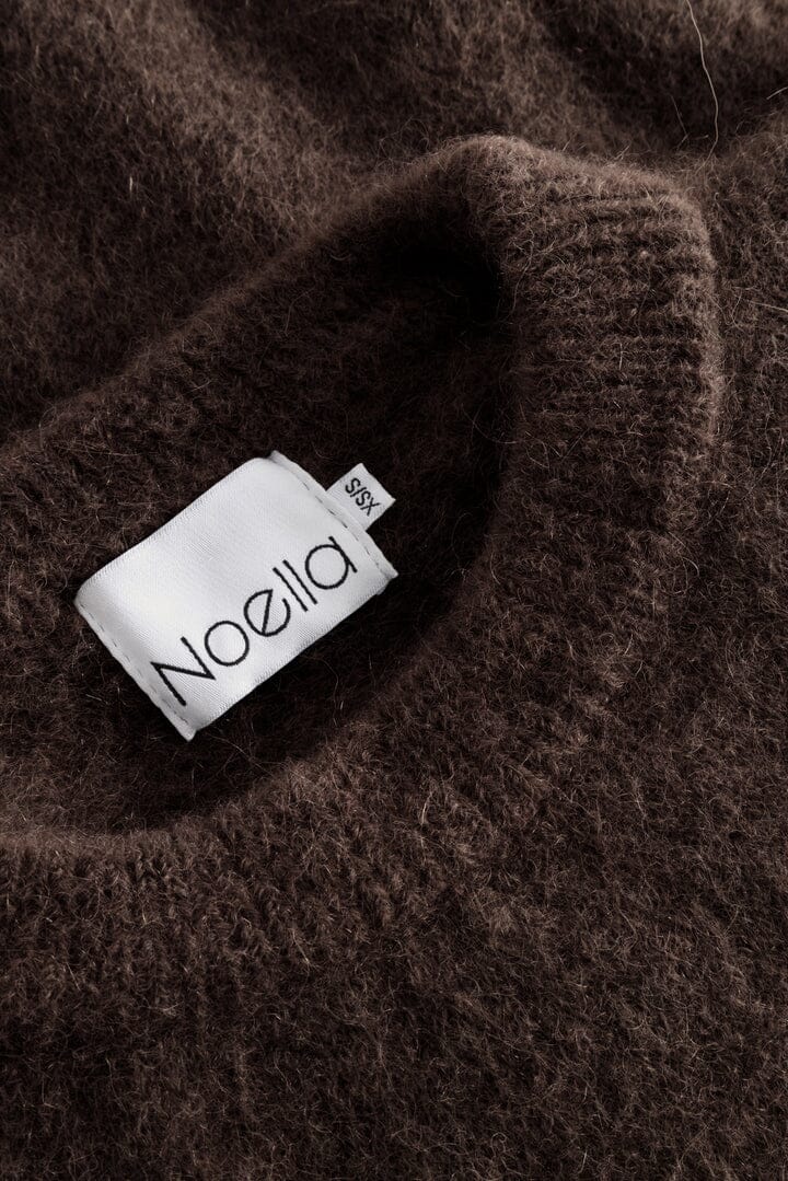 Noella - Kae Knit 12940085 - 674 - Chocolate Strikbluser 