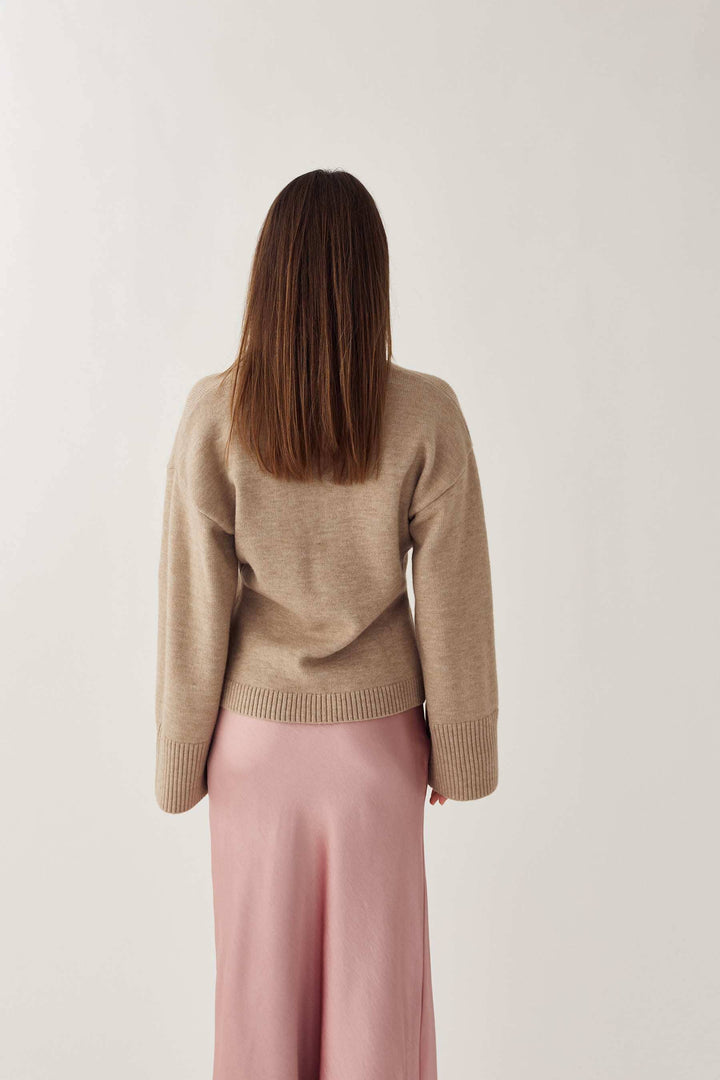 Noella - Lenyx Knit Cardigan 13770001 - 969 - Sand Melange Cardigans 