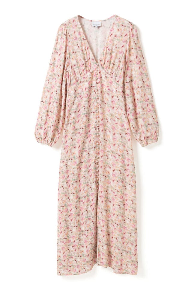 Noella - Lilith Maxi Dress 14160005 - 1389 - Cinthia Pink Print Kjoler 