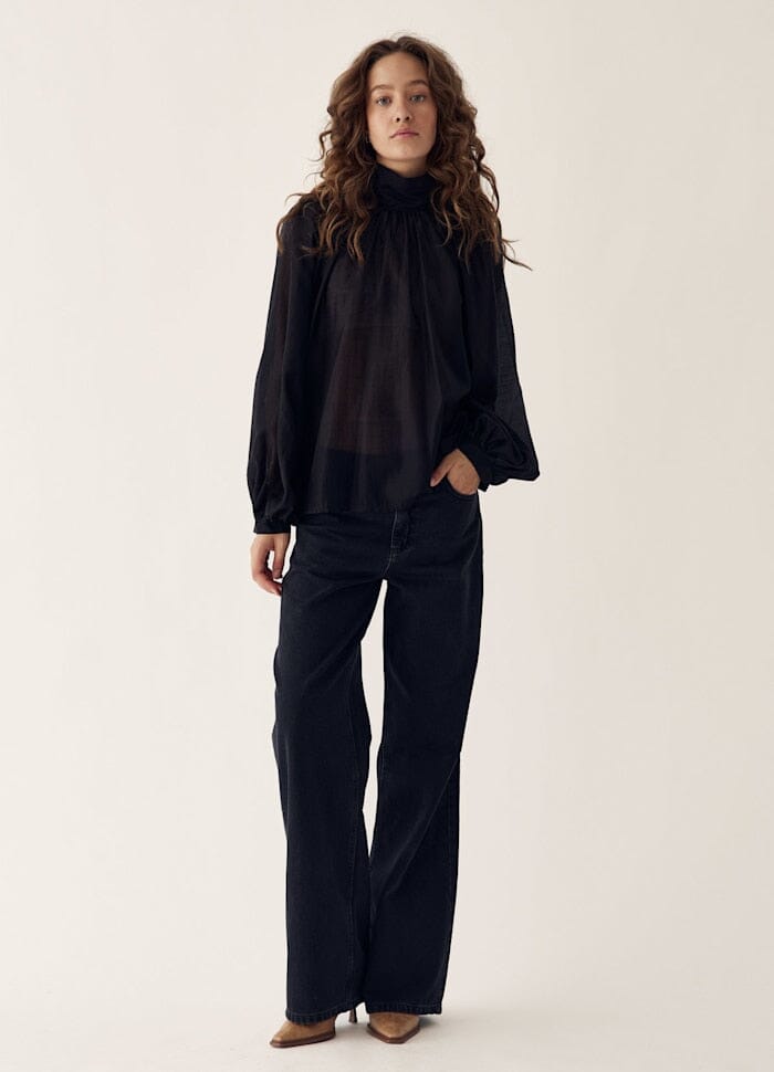 Noella - Loris Blouse 14450001 - 004 - Black Bluser 