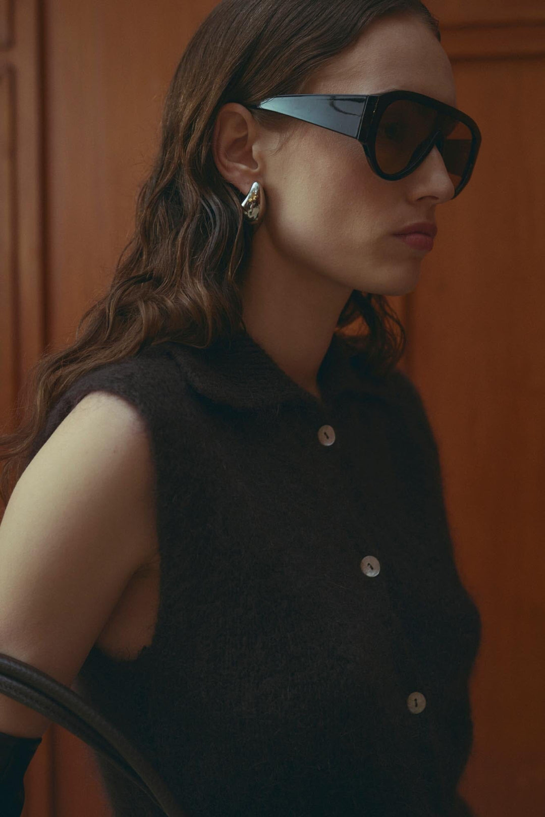 Noella - N-Makana Knit Vest 16770002 - 1021 - Chocolate Brown Strikbluser 