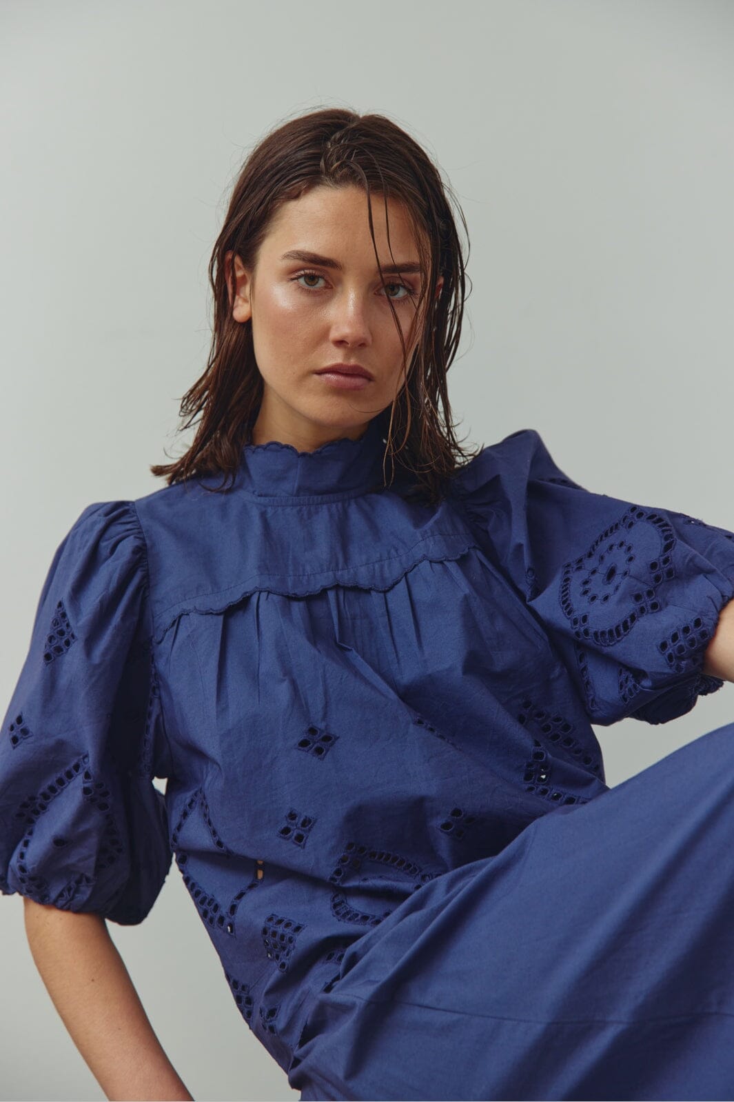 Noella - N-Marilyn Blouse 15070002 - 1004 - Dusty Blue