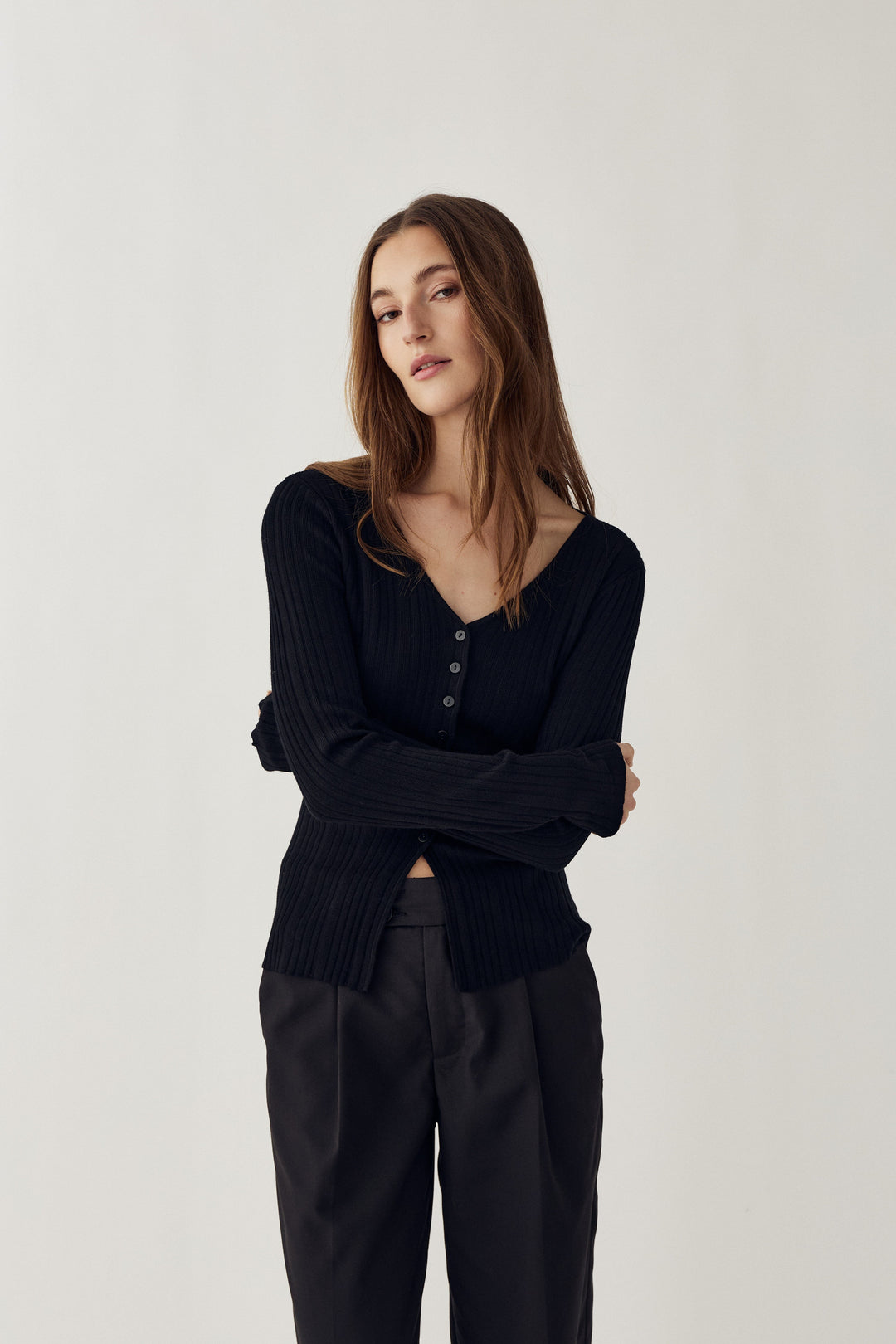 Noella - N-Melvie Top 16520001 - 004 - Black Bluser 