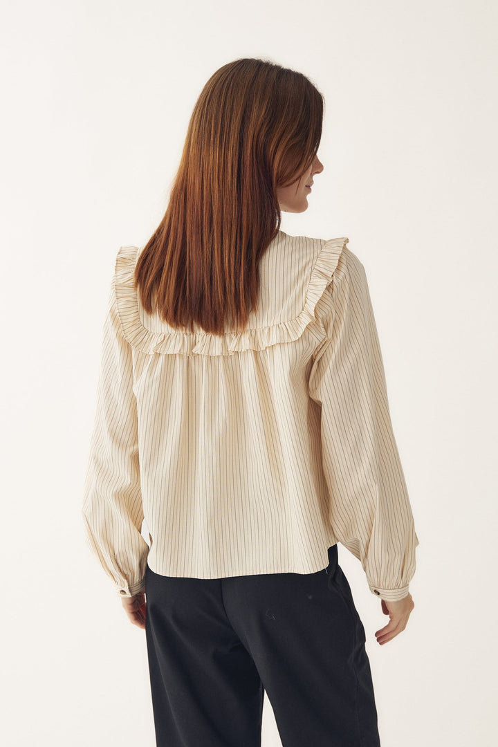 Noella - N-Mikayla Blouse 15360001 - 1441 - Donnie Cream Stripe Bluser 