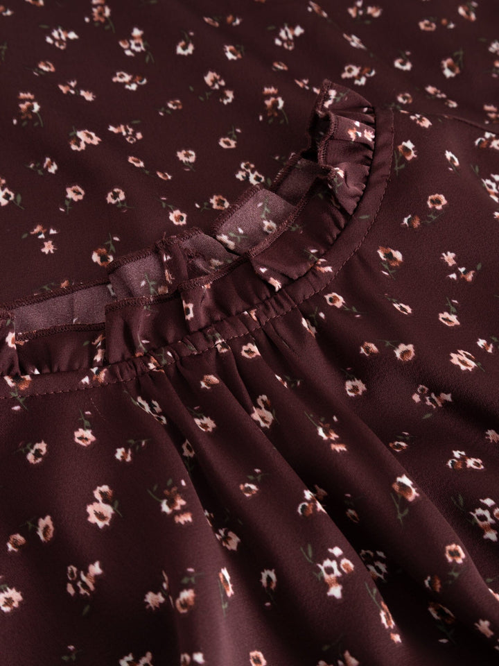 Noella - N-Ruth Dress 15900001 - 1472 - Dwyn Burgundy Print Kjoler 