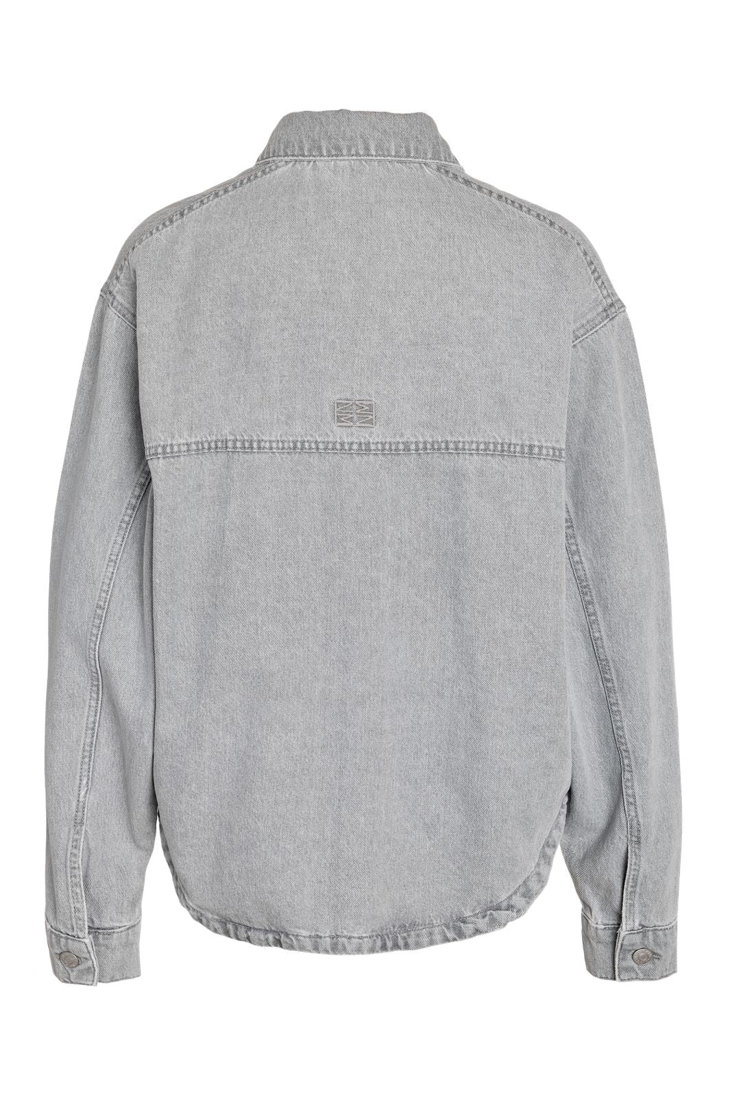 Noisy May - Nmalva Ls Short Shacket Az510Lg - 5135692 Light Grey Denim
