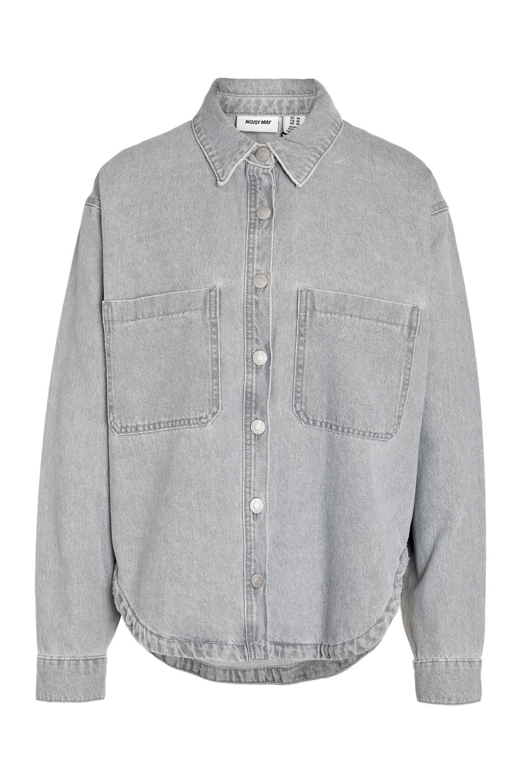 Noisy May - Nmalva Ls Short Shacket Az510Lg - 5135692 Light Grey Denim