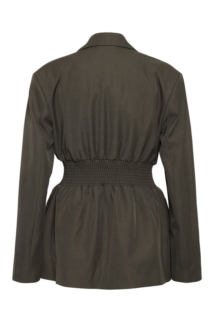 Noisy May - Nmiris L/S Smock Fitted Blazer - 4977570 Morel Melange