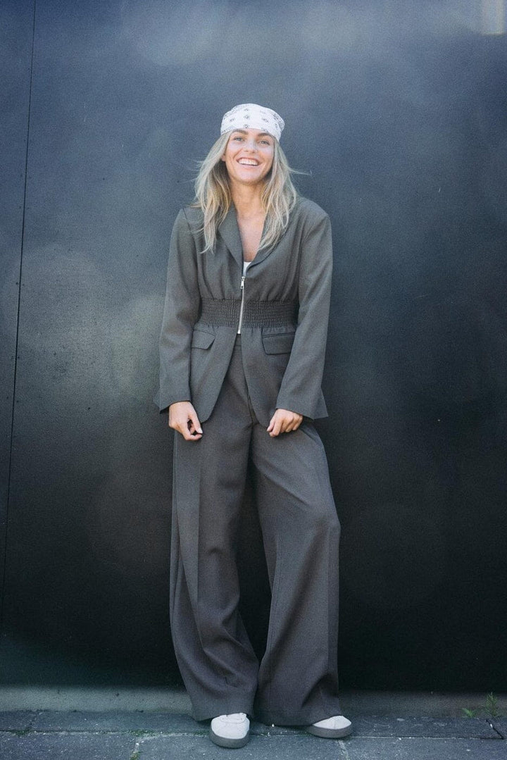 Noisy May - Nmiris N/W Tailored Pant - 4977573 Morel Melange