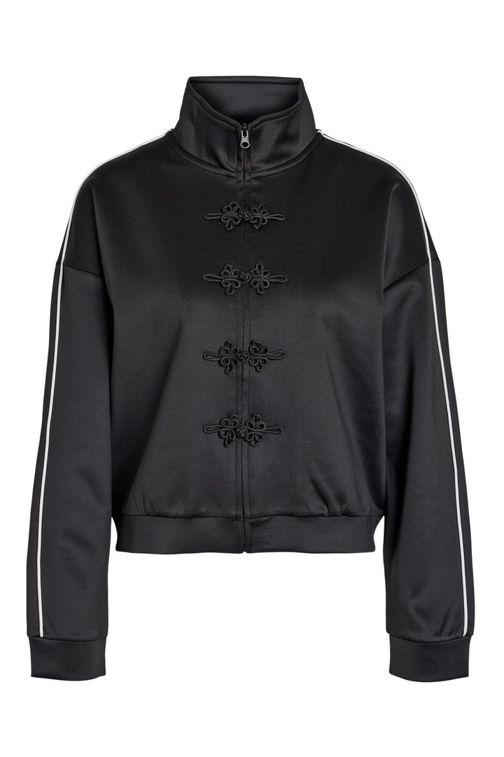 Noisy May - Nmjenna L/S High Neck Zip Up - 5278968 Black Black