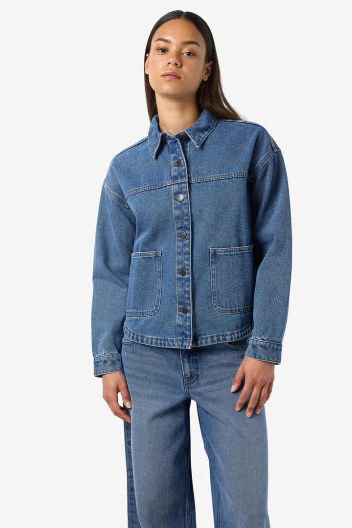 Noisy May - Nmkettie L/S Reg Jcket Vi557Mb - 4762456 Medium Blue Denim