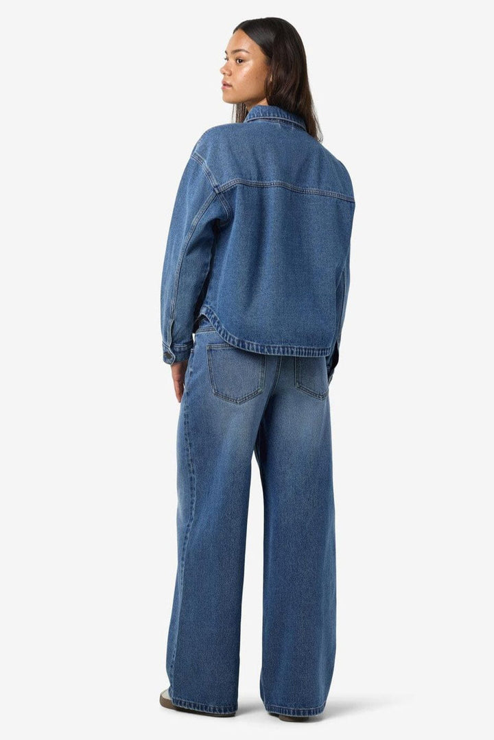 Noisy May - Nmkettie L/S Reg Jcket Vi557Mb - 4762456 Medium Blue Denim