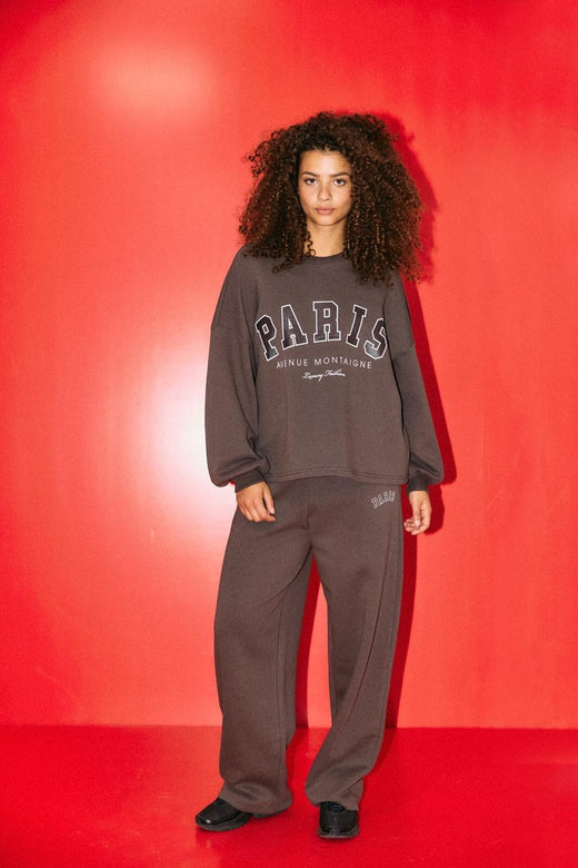 Noisy May - Nmmellie Barrel Sweat Pant - 5018962 Chocolate Brown Paris