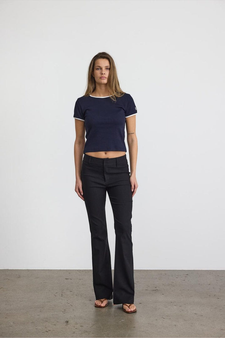 Noisy May - Nmwayne Nw Flared Pant Box - 4899804 Black