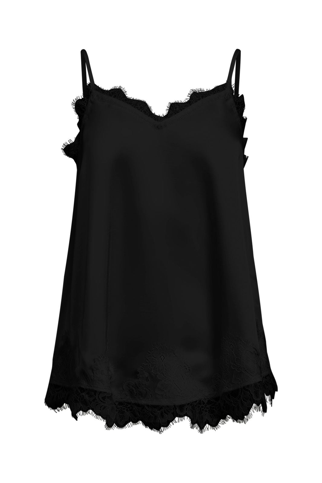 Object - Objnaline Reg Slip Lace Top Vip 26 - 5094045 Black