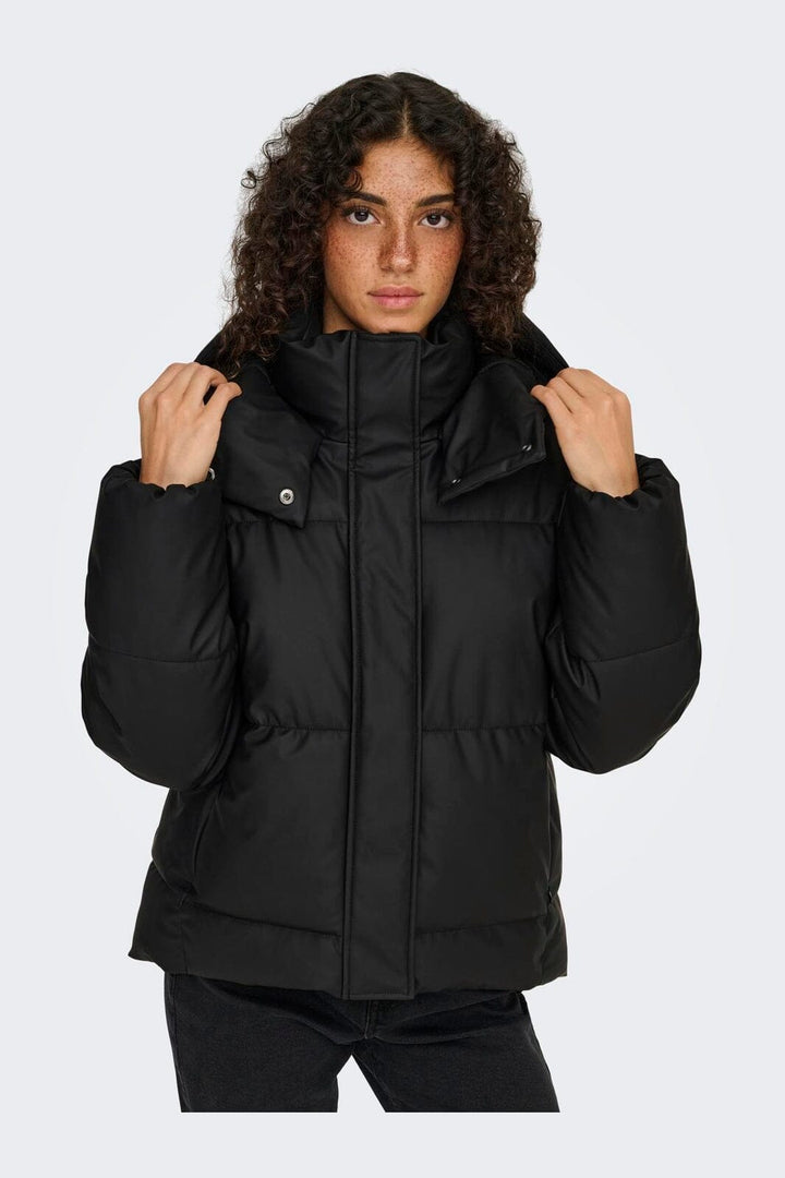 Only - Onlagnes Coated Puffer Jacket - 4924292 Black